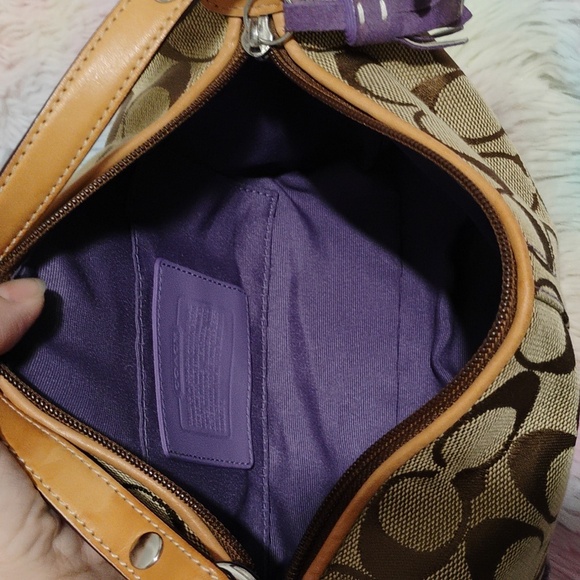 SALE! Coach Mini Vintage Y2K Signature Print Handbag W Hangtag Gently Used - Picture 10 of 13